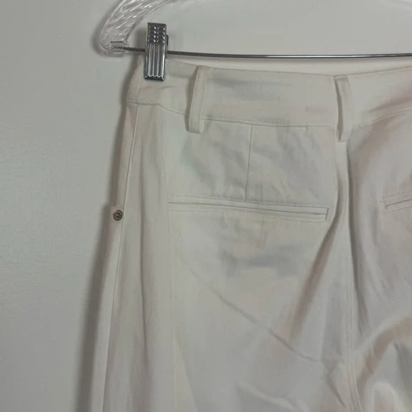 NWT Local European White RELAXED DENIM CARGO Oversized Pants Size Small - Picture 7 of 7